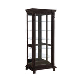 6-Shelf Rectangular Curio Cabinet Cappuccino And Clear - 4715 Pie's Variety Store
