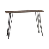 Rectangular Console Table Concrete And Black - 930050 Pie's Variety Store