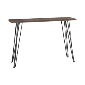 Rectangular Console Table Concrete And Black - 930050 Pie's Variety Store