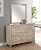 Wenham Rectangular Dresser Mirror Natural Oak - 205464 Pie's Variety Store