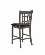 Lavon Upholstered Counter Height Stools Black And Medium Grey (Set Of 2) - 108219 Pie's Variety Store