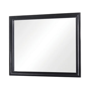 Miranda Rectangular Mirror Black - 206364 Pie's Variety Store