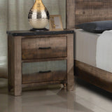 Sembene Queen Panel Bed Antique Multi-Color 4PC Set - SET4PC205091Q Pie's Variety Store
