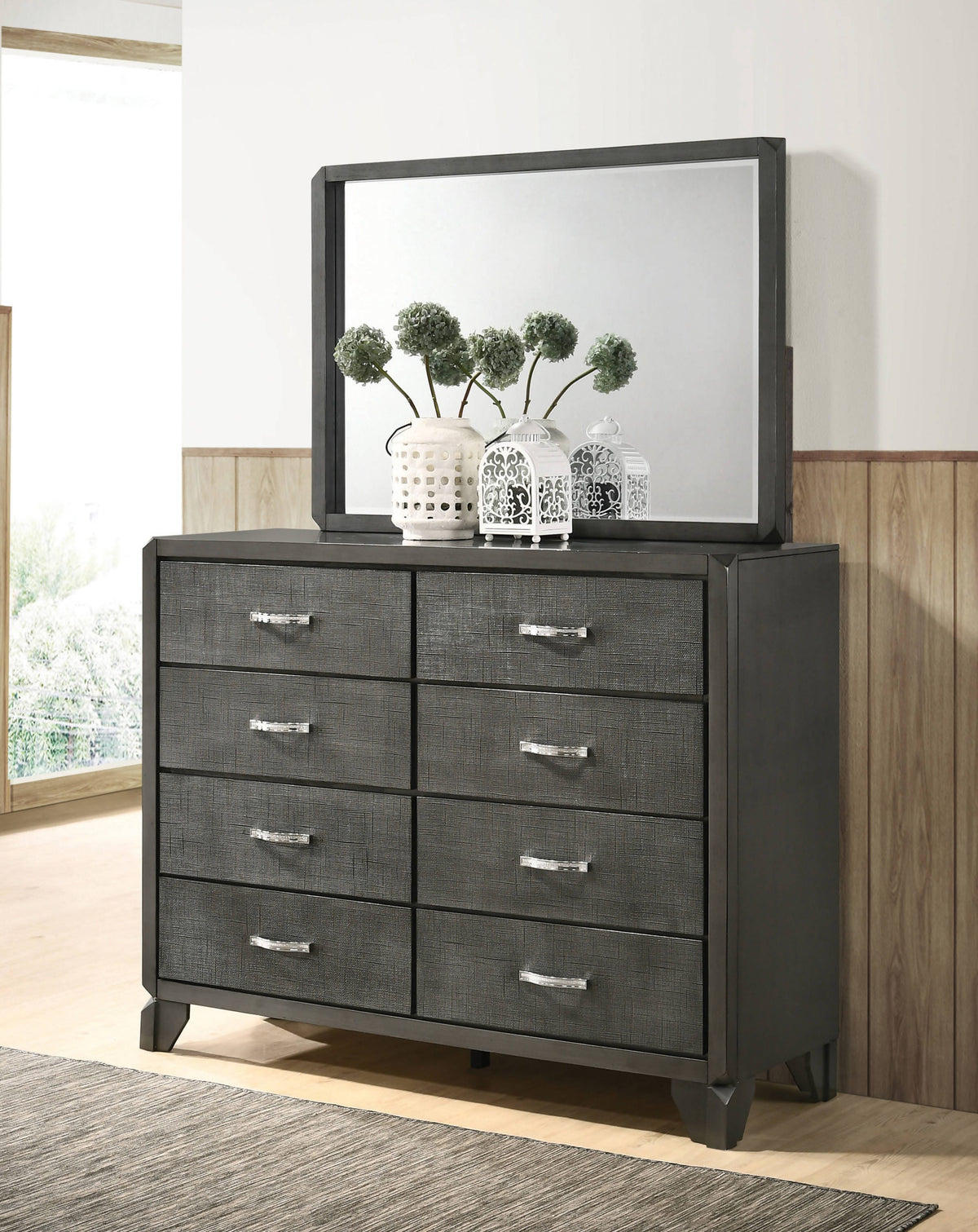 Noma Rectangular Dresser Mirror Caviar - 215904 Pie's Variety Store