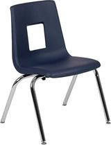 Advantage Black Student Stack School Chair - 16-inch [ADV-SSC-16BLK] Pie's Variety Store