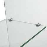 Glass 1-Shelf Rectangular Console Table Clear - 935865 Pie's Variety Store