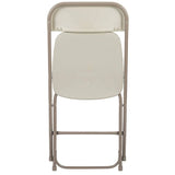 2 Pk. HERCULES Series 650 lb. Capacity Premium Beige Plastic Folding Chair [2-LE-L-3-BEIGE-GG] Fl Furniture