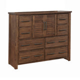 Sutter Creek Queen Bed With Block Posts Vintage Bourbon 4PC Set - SET4PC204531Q Pie's Variety Store