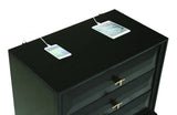 Formosa 3-Drawer Rectangular Nightstand Americano And Rose Brass Collection: Formosa SKU: 222842 coastmega