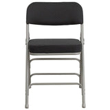 HERCULES Series Premium Curved Triple Braced & Double Hinged Burgundy Fabric Metal Folding Chair [AW-MC320AF-BG-GG] Pie's Variety Store