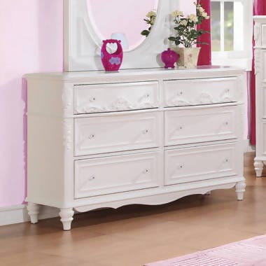 Caroline 6-Drawer Rectangular Dresser White - 400723 Pie's Variety Store