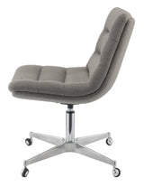 Tufted Cushion Office Chair Grey The adjustable base allows you to easily place it into the perfect position for productivity.- 880073 Pie's Variety Store