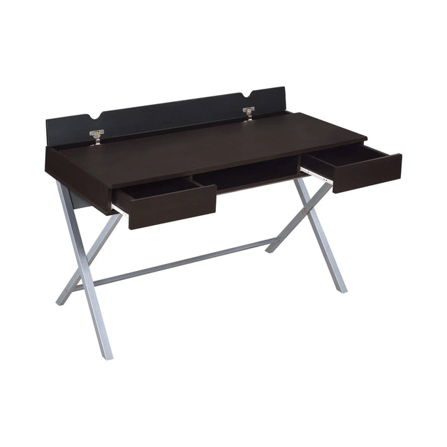 Olsen Lift Top Storage Connect-It Desk Cappuccino - 800117 Pie's Variety Store
