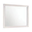 Miranda Rectangular Mirror White - 205114 Pie's Variety Store