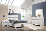 Miranda Full Storage Bed White - 205111F Pie's Variety Store