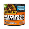GORILLA WATERPROOF PATCH & SEAL TAPE BLACK -Instantly seals out water