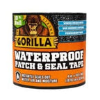 GORILLA WATERPROOF PATCH & SEAL TAPE BLACK -Instantly seals out water