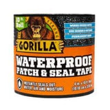 GORILLA WATERPROOF PATCH & SEAL TAPE BLACK -Instantly seals out water