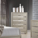 Beaumont 5-Drawer Rectangular Chest Champagne - 205295 Pie's Variety Store