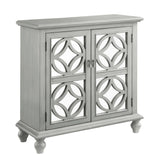 Rectangular Mirrored Door Accent Cabinet Antique White - 953470 Pie's Variety Store