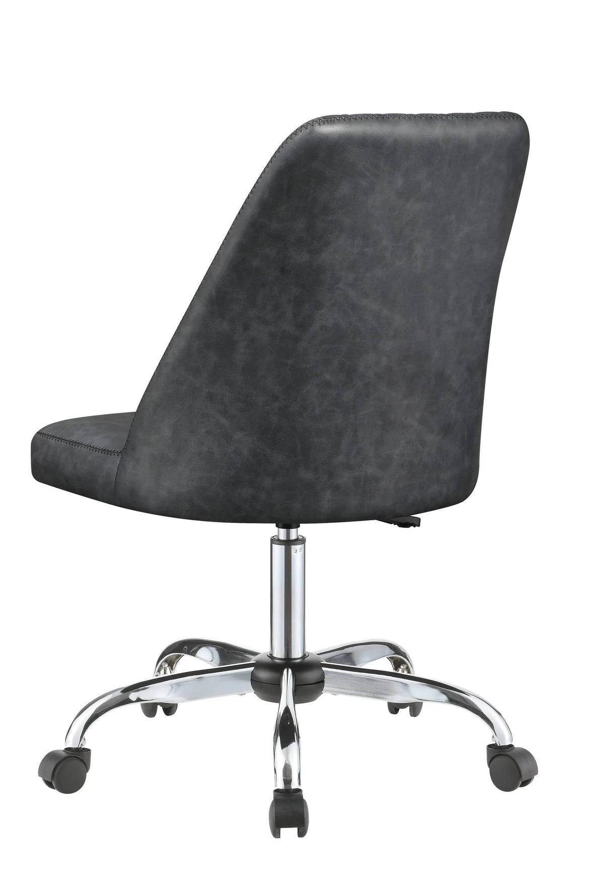 Upholstered Tufted Back Office Chair Grey And Chrome -this stylish chair in a modern home office for comfort and versatility. 881196 Pie's Variety Store