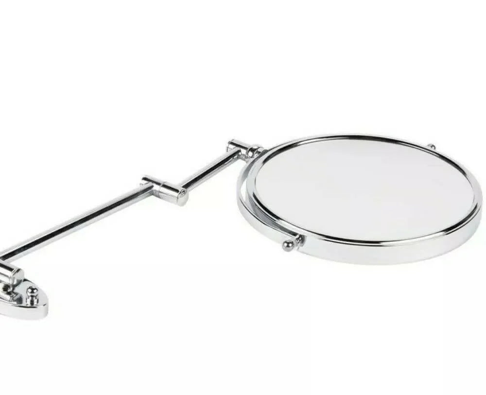 Conair 8" Diameter Wall Mount Mirror adjusts to any angle for easy viewing
