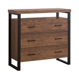 3-Drawer Accent Cabinet Rustic Amber - 902762 Pie's Variety Store