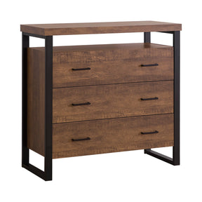 3-Drawer Accent Cabinet Rustic Amber - 902762 Pie's Variety Store