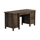 Tolar 4-Drawer Adjustable Shelf Office Desk Rustic Oak - 803581 coastmega