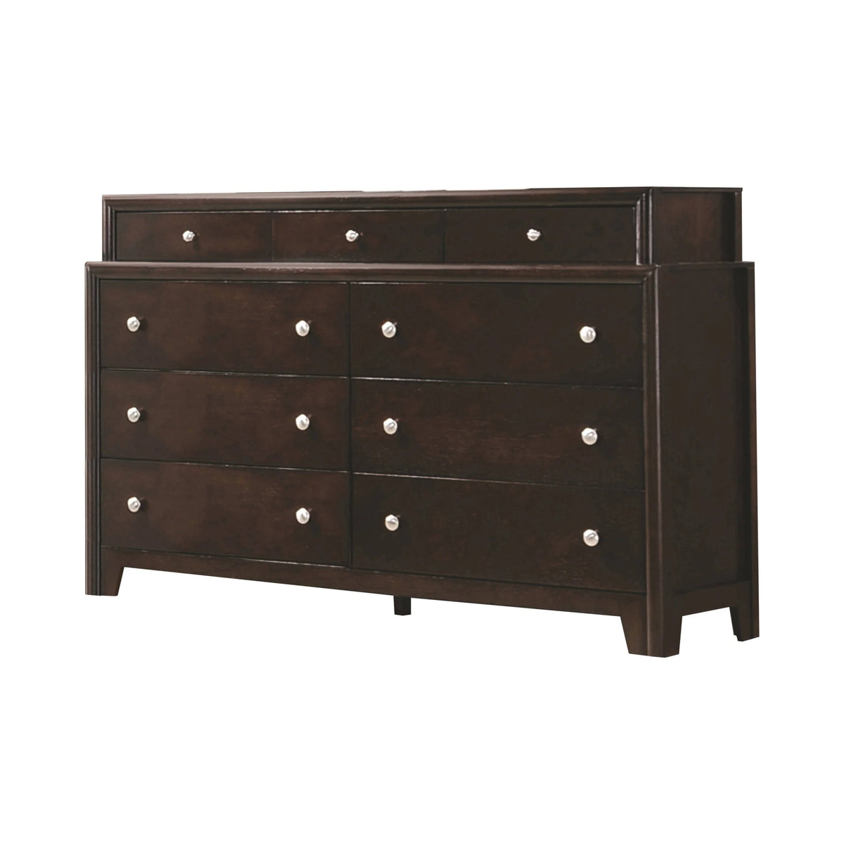 Madison Queen Bed With Upholstered Headboard Taupe Grey And Dark Merlot 4 PIECE Set - SET4PC204881Q Pie's Variety Store