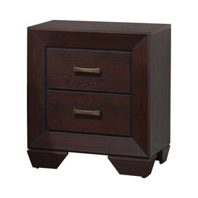 Kauffman 2-Drawer Nightstand Dark Cocoa - 204392 Pie's Variety Store