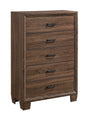 Brandon 5-Drawer Chest Medium Warm Brown - 205325 Pie's Variety Store