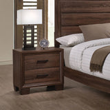 Brandon 2-Drawer Nightstand Medium Warm Brown - 205322 Pie's Variety Store