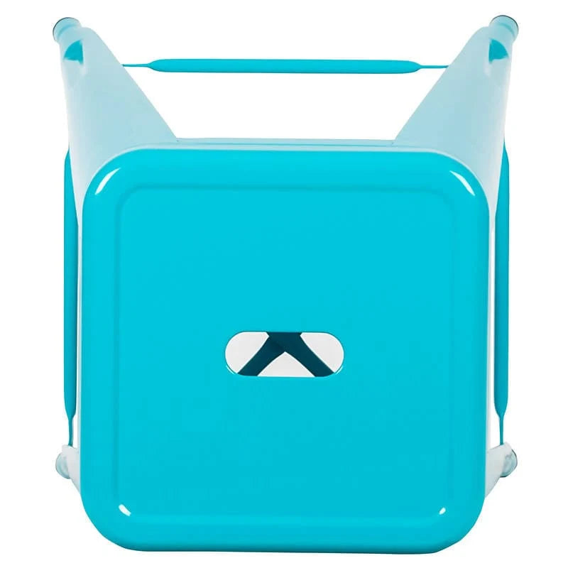 30" High Metal Indoor Bar Stool in Teal - Stackable Set of 4 [4-ET-31320-30-TL-R-GG] Fl Furniture
