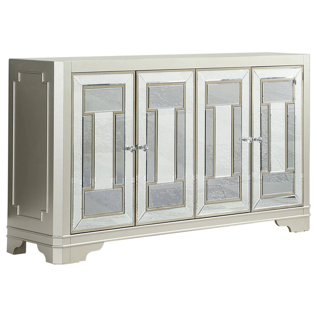 4-Door Accent Cabinet Smoke And Champagne - 953487 Pie's Variety Store