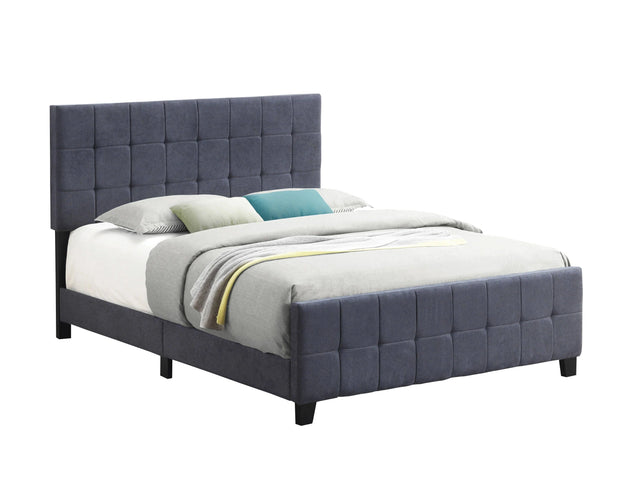 Fairfield Twin Upholstered Panel Bed Dark Grey - 305953T A-Z Store Nadia