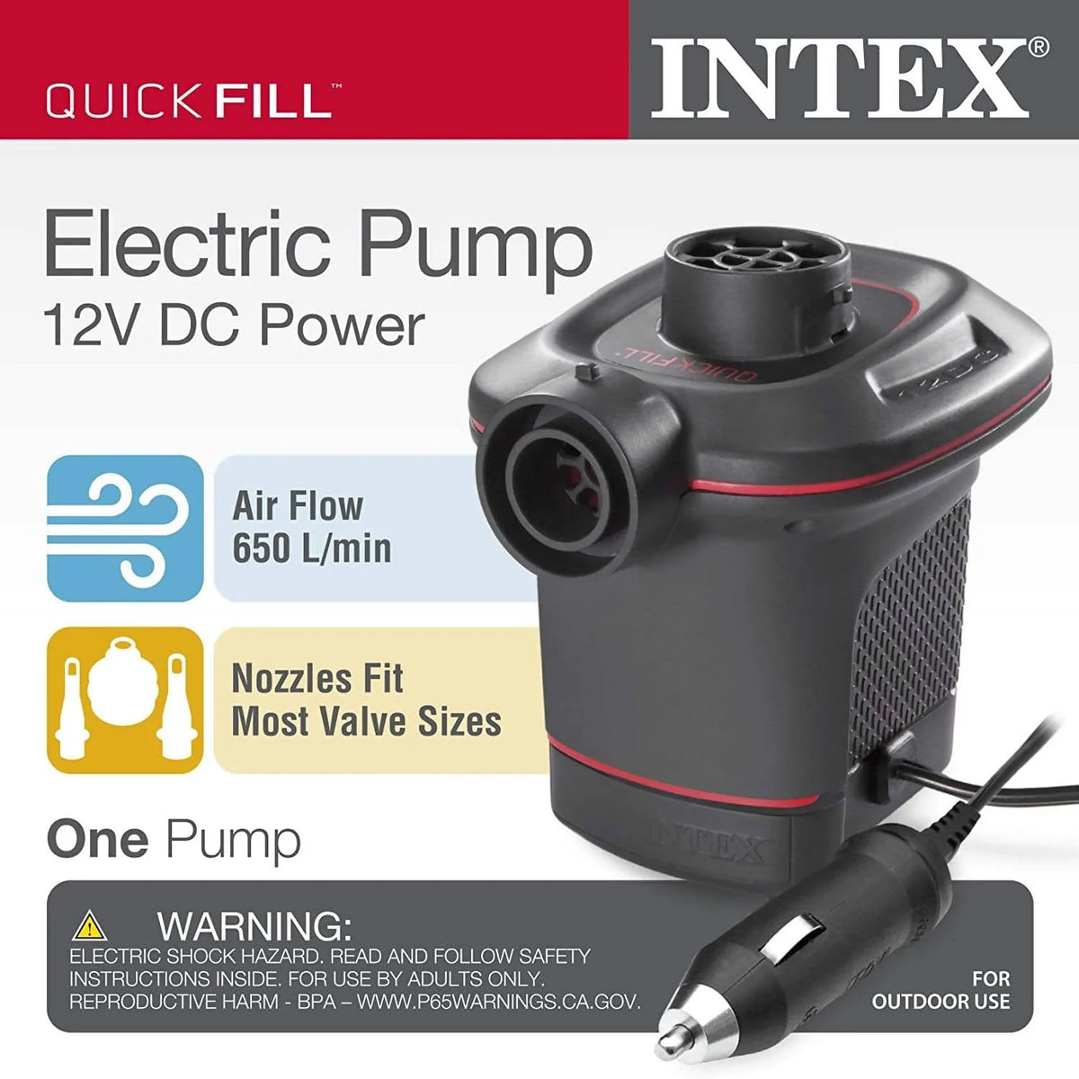 Intex Quick Fill Air Pump - 66636 Pie's Variety Store