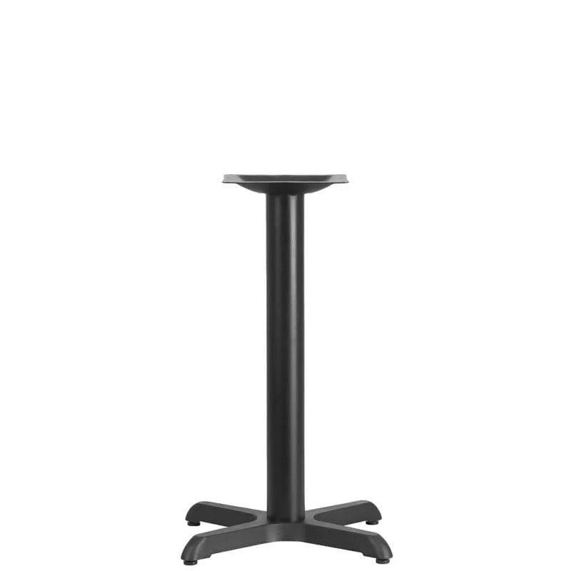 22 Inches  x 22 inches  Restaurant Table X-Base with 3'' Dia. Table Height Column [XU-T2222-GG] Fl Furniture