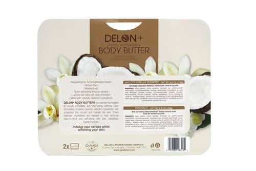 Delon+ Body Butter Coco & Vanilla 2 Units 6.9 oz Moisturizing Body Butter with coconut oil provide all-day protection - 449 dayana sifontes