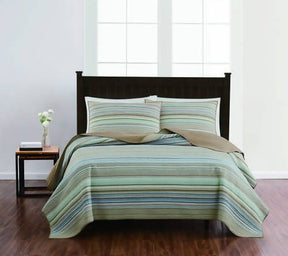 Retro Chic Quilt Set Queen 3 Pieces Retro Chic 3-piece Quilt Set