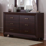 Kauffman Queen Panel Bed Dark Cocoa 4PC Set - SET4PC204391Q Pie's Variety Store