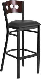  Black Vinyl Seat [XU-DG-60516-WAL-BAR-BLKV-GG] Pie's Variety Store