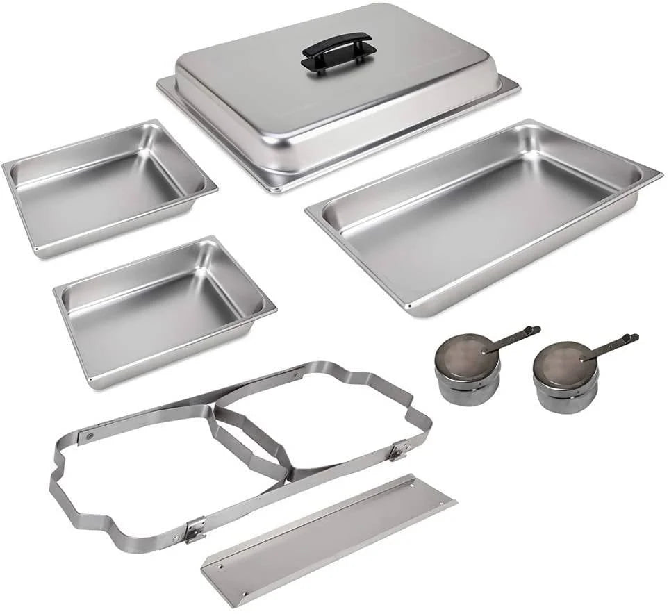 Sterno Chafting Dish 8 Qt The Sterno products foldable frame buffet chafer set is the perfect choice for catering and food service-831012 Hannah Frederick