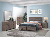 Brantford Queen Storage Bed Barrel Oak - 207040Q Pie's Variety Store