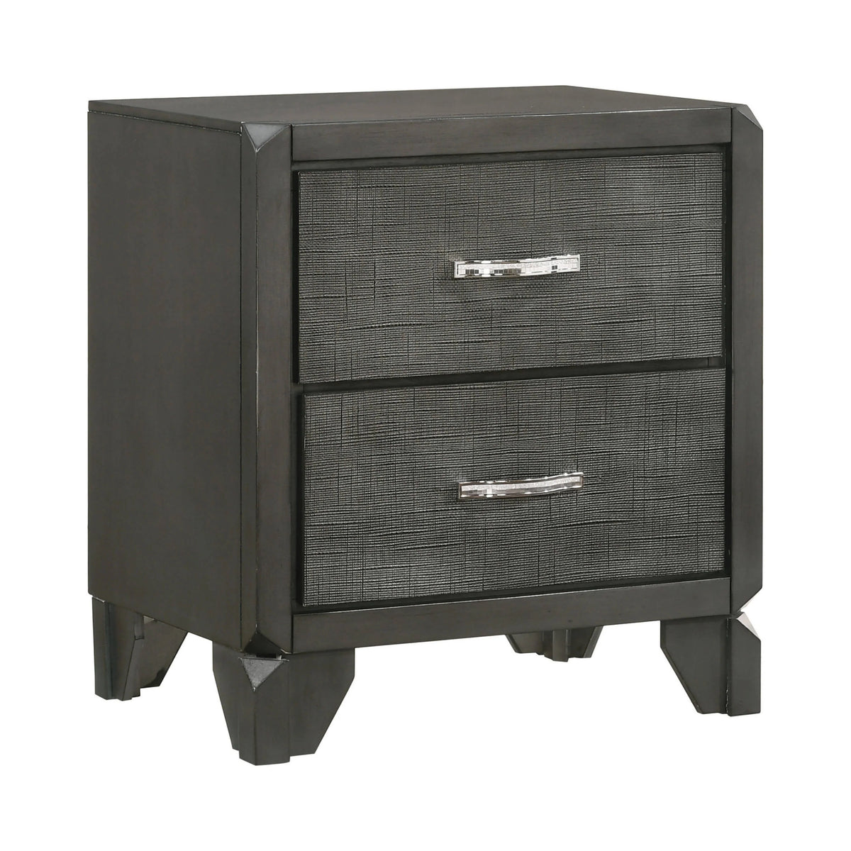 Noma Queen Panel Bed Caviar And Grey 4 PIECE Set - SET4PC215901Q Pie's Variety Store