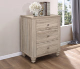 Wenham Queen Panel Bed Natural Oak 4PC Set - SET4PC205461Q Pie's Variety Store