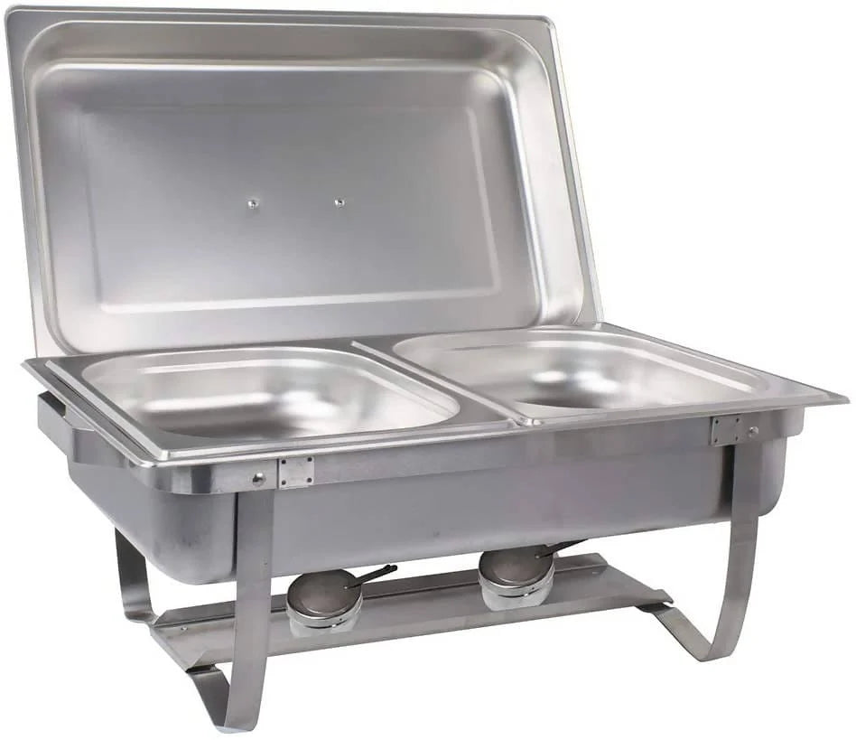 Sterno Chafting Dish 8 Qt The Sterno products foldable frame buffet chafer set is the perfect choice for catering and food service-831012 Hannah Frederick