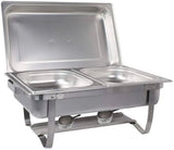Sterno Chafting Dish 8 Qt The Sterno products foldable frame buffet chafer set is the perfect choice for catering and food service-831012 Hannah Frederick