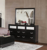 Barzini Rectangular Mirror Black - 200894 Pie's Variety Store