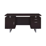 Glavan Rectangular Storage Office Desk Cappuccino - 801521 Pie's Variety Store
